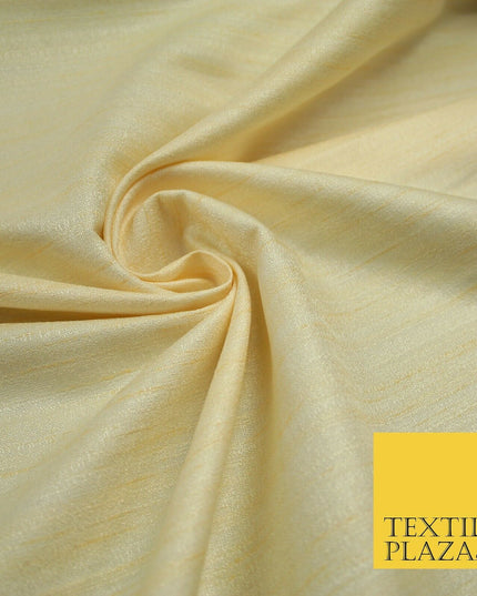 30 COLOURS Plain Dyed Slubbed Textured Faux Dupion Raw Silk 100%Polyester Fabric
