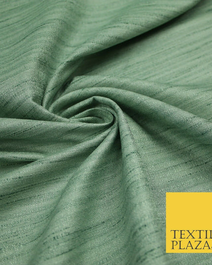 30 COLOURS Plain Dyed Slubbed Textured Faux Dupion Raw Silk 100%Polyester Fabric