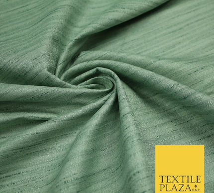 30 COLOURS Plain Dyed Slubbed Textured Faux Dupion Raw Silk 100%Polyester Fabric