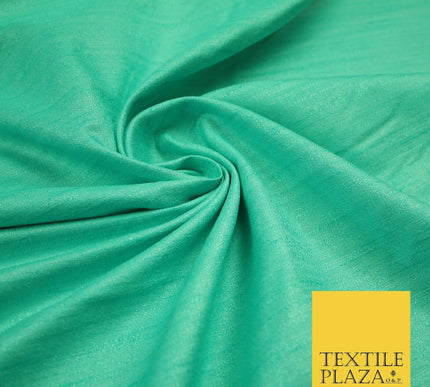 30 COLOURS Plain Dyed Slubbed Textured Faux Dupion Raw Silk 100%Polyester Fabric