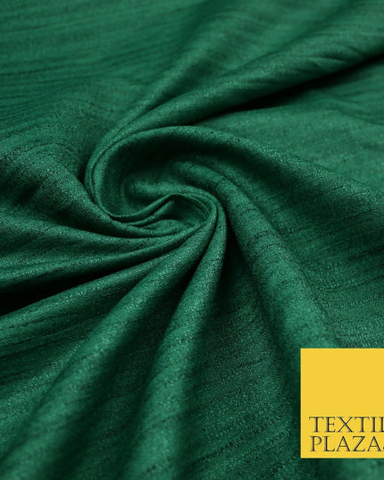 30 COLOURS Plain Dyed Slubbed Textured Faux Dupion Raw Silk 100%Polyester Fabric