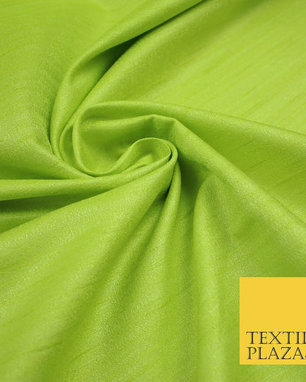 30 COLOURS Plain Dyed Slubbed Textured Faux Dupion Raw Silk 100%Polyester Fabric