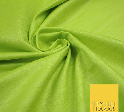 30 COLOURS Plain Dyed Slubbed Textured Faux Dupion Raw Silk 100%Polyester Fabric