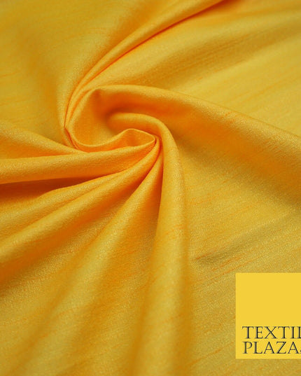 30 COLOURS Plain Dyed Slubbed Textured Faux Dupion Raw Silk 100%Polyester Fabric