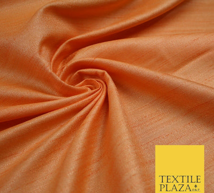 30 COLOURS Plain Dyed Slubbed Textured Faux Dupion Raw Silk 100%Polyester Fabric