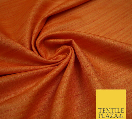 30 COLOURS Plain Dyed Slubbed Textured Faux Dupion Raw Silk 100%Polyester Fabric
