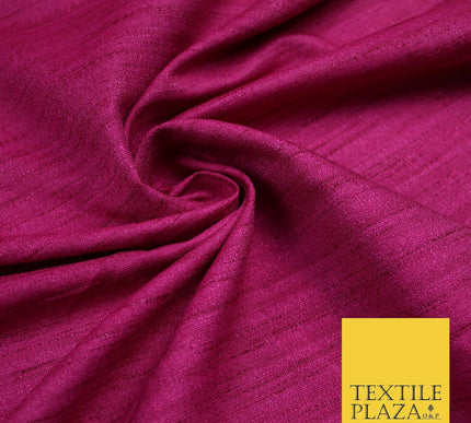 30 COLOURS Plain Dyed Slubbed Textured Faux Dupion Raw Silk 100%Polyester Fabric