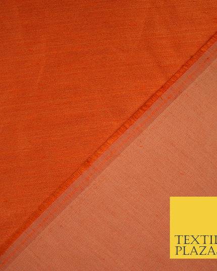 50 COLOURS Plain Dyed Two Tone Shot Heavy Slubbed Faux Dupion Raw Silk Fabric