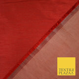 50 COLOURS Plain Dyed Two Tone Shot Heavy Slubbed Faux Dupion Raw Silk Fabric