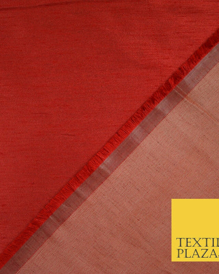 50 COLOURS Plain Dyed Two Tone Shot Heavy Slubbed Faux Dupion Raw Silk Fabric