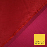50 COLOURS Plain Dyed Two Tone Shot Heavy Slubbed Faux Dupion Raw Silk Fabric
