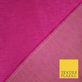50 COLOURS Plain Dyed Two Tone Shot Heavy Slubbed Faux Dupion Raw Silk Fabric