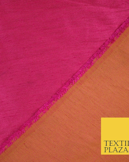 50 COLOURS Plain Dyed Two Tone Shot Heavy Slubbed Faux Dupion Raw Silk Fabric