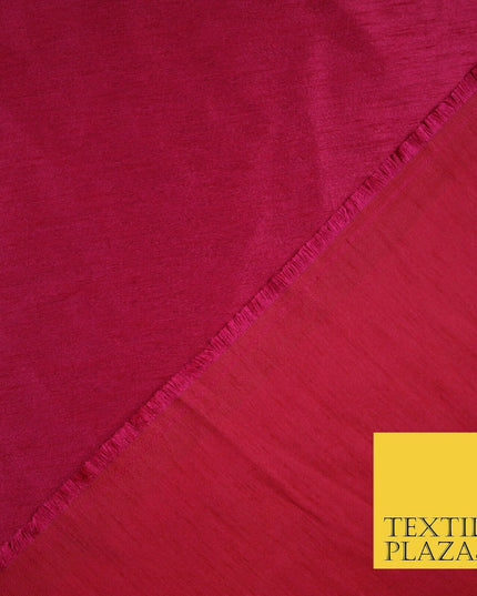 50 COLOURS Plain Dyed Two Tone Shot Heavy Slubbed Faux Dupion Raw Silk Fabric