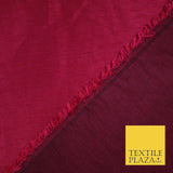 50 COLOURS Plain Dyed Two Tone Shot Heavy Slubbed Faux Dupion Raw Silk Fabric