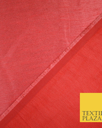 50 COLOURS Plain Dyed Two Tone Shot Heavy Slubbed Faux Dupion Raw Silk Fabric