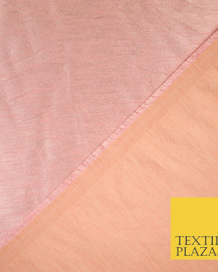 50 COLOURS Plain Dyed Two Tone Shot Heavy Slubbed Faux Dupion Raw Silk Fabric