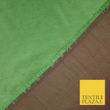 50 COLOURS Plain Dyed Two Tone Shot Heavy Slubbed Faux Dupion Raw Silk Fabric