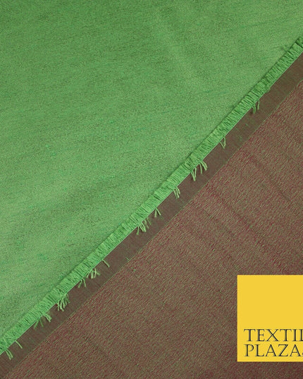 50 COLOURS Plain Dyed Two Tone Shot Heavy Slubbed Faux Dupion Raw Silk Fabric