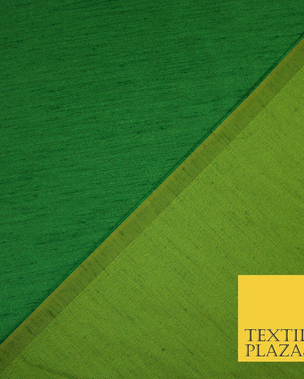 50 COLOURS Plain Dyed Two Tone Shot Heavy Slubbed Faux Dupion Raw Silk Fabric