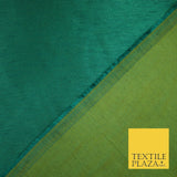 50 COLOURS Plain Dyed Two Tone Shot Heavy Slubbed Faux Dupion Raw Silk Fabric