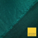 50 COLOURS Plain Dyed Two Tone Shot Heavy Slubbed Faux Dupion Raw Silk Fabric