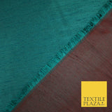 50 COLOURS Plain Dyed Two Tone Shot Heavy Slubbed Faux Dupion Raw Silk Fabric