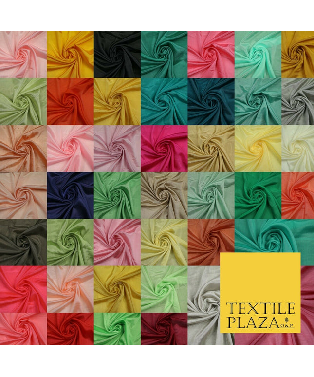 OVER 40 COLOURS - Premium Silky Crinkle Georgette Sheer Dress Drape Fabric 44"