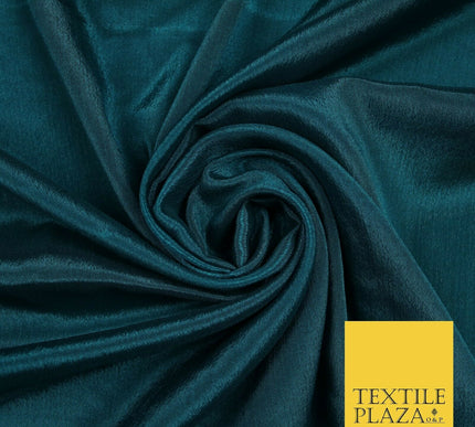 OVER 40 COLOURS - Premium Silky Crinkle Georgette Sheer Dress Drape Fabric 44"