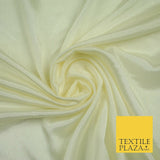 OVER 40 COLOURS - Premium Silky Crinkle Georgette Sheer Dress Drape Fabric 44"