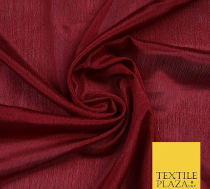 OVER 40 COLOURS - Premium Silky Crinkle Georgette Sheer Dress Drape Fabric 44"