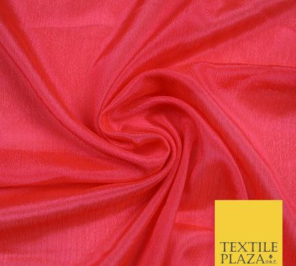 OVER 40 COLOURS - Premium Silky Crinkle Georgette Sheer Dress Drape Fabric 44"