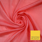 OVER 40 COLOURS - Premium Silky Crinkle Georgette Sheer Dress Drape Fabric 44"