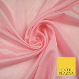 OVER 40 COLOURS - Premium Silky Crinkle Georgette Sheer Dress Drape Fabric 44"