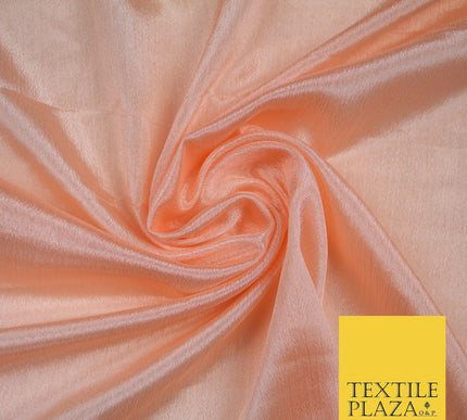 OVER 40 COLOURS - Premium Silky Crinkle Georgette Sheer Dress Drape Fabric 44"