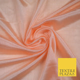 OVER 40 COLOURS - Premium Silky Crinkle Georgette Sheer Dress Drape Fabric 44"
