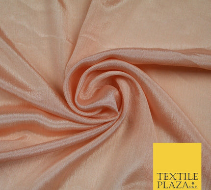 OVER 40 COLOURS - Premium Silky Crinkle Georgette Sheer Dress Drape Fabric 44"
