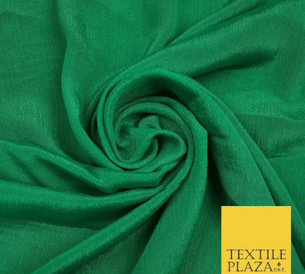 OVER 40 COLOURS - Premium Silky Crinkle Georgette Sheer Dress Drape Fabric 44"