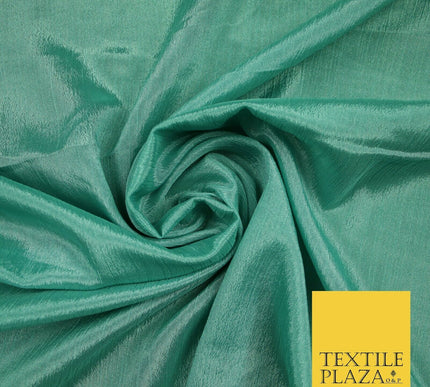 OVER 40 COLOURS - Premium Silky Crinkle Georgette Sheer Dress Drape Fabric 44"