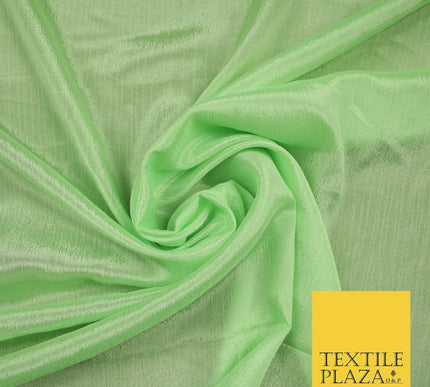 OVER 40 COLOURS - Premium Silky Crinkle Georgette Sheer Dress Drape Fabric 44"