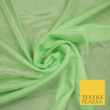 OVER 40 COLOURS - Premium Silky Crinkle Georgette Sheer Dress Drape Fabric 44"