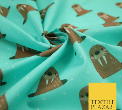 Rainbow Hearts Love Valentine Pride Printed Poly Cotton Fabric Polycotton 45"