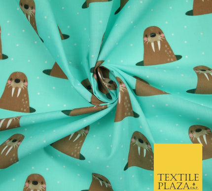 Rainbow Hearts Love Valentine Pride Printed Poly Cotton Fabric Polycotton 45"