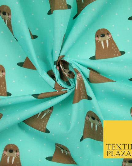 Rainbow Hearts Love Valentine Pride Printed Poly Cotton Fabric Polycotton 45"