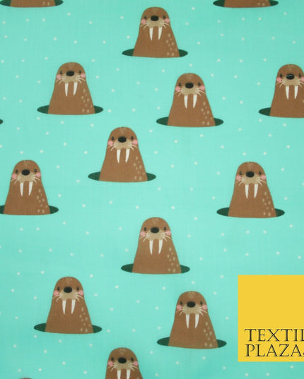 Rainbow Hearts Love Valentine Pride Printed Poly Cotton Fabric Polycotton 45"