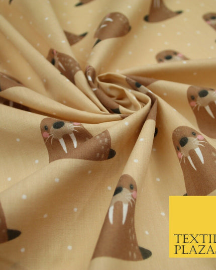 Rainbow Hearts Love Valentine Pride Printed Poly Cotton Fabric Polycotton 45"