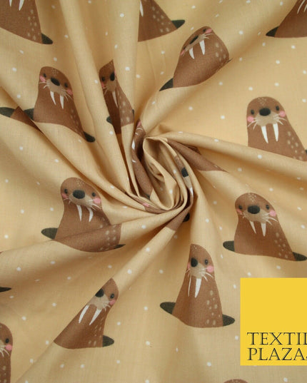 Rainbow Hearts Love Valentine Pride Printed Poly Cotton Fabric Polycotton 45"