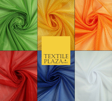 6 COLOURS - Airtex Fish Net Mesh Sports Stretch Polyester Material Lining Fabric