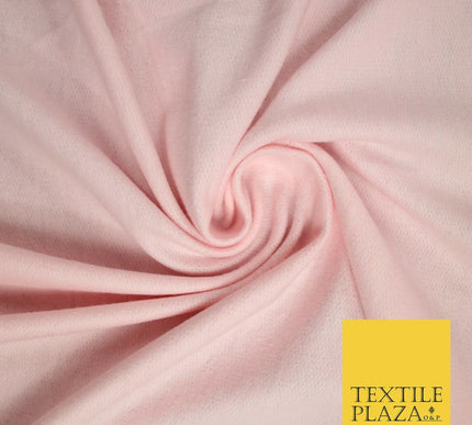 2 COLOURS- Luxury PLAIN Brushed Cotton Jersey Stretch Dress Fabric Knit Material