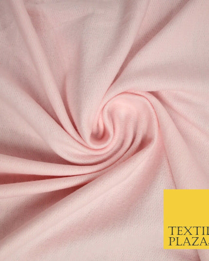 2 COLOURS- Luxury PLAIN Brushed Cotton Jersey Stretch Dress Fabric Knit Material